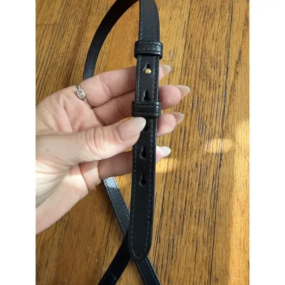 Gucci Crossbody Bag Womens Small Black Leather GG Marmont Camera Made In Italy - Picture 16 of 16